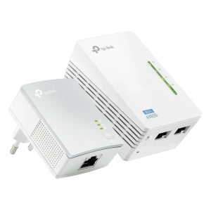 Wi-fi + powerline adapter tp-link tl-wpa4220 kit, av600, 600 mbps, alb Thumbnail 3
