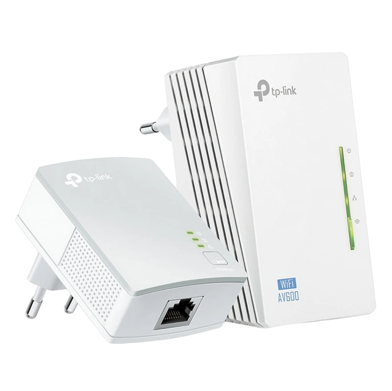 Wi-fi + powerline adapter tp-link tl-wpa4220 kit, av600, 600 mbps, alb 5