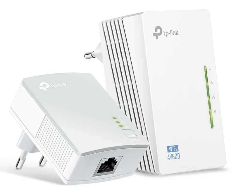 Wi-fi + powerline adapter tp-link tl-wpa4220 kit, av600, 600 mbps, alb 2
