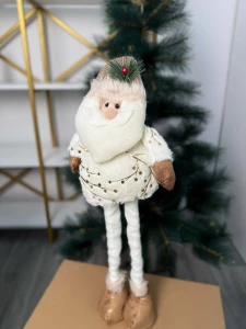 Mos craciun cu picior telescopic, 65cm (cp-24-069)