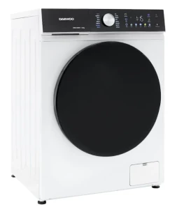 Masina de spalat rufe daewoo dwd-cs9014,  9 kg / 1400rpm, 60cm, clasa a, motor inverter, display, panou negru + usa dubla neagra, 16 program, alb Thumbnail 2
