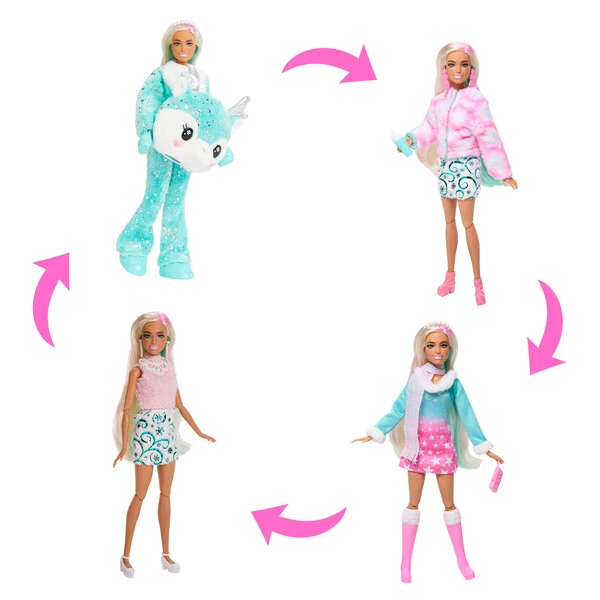 Păpușa barbie cutie reveal "calendarul advent de iarnă" 4