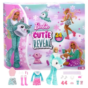 Păpușa Barbie Cutie Reveal "Calendarul Advent de iarnă"