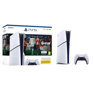 Consolă de jocuri SONY PlayStation 5 Slim Disc Edition + FC2026, Alb
