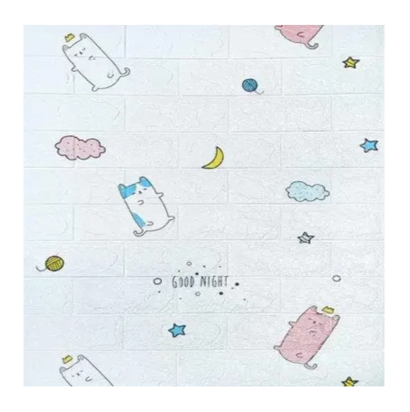 Placa tapet 3d – model „good night” cu pisicute 4