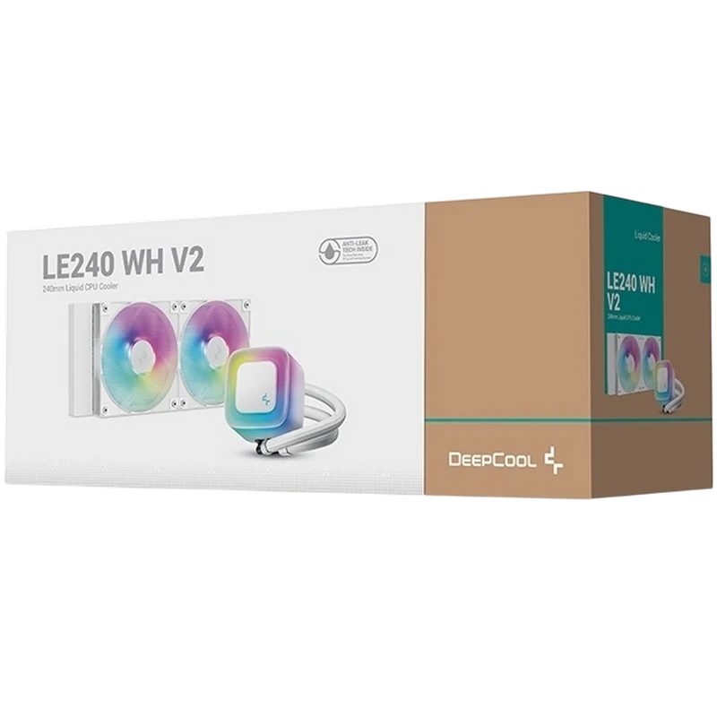 Кулер для процессора deepcool le240 wh v2 6