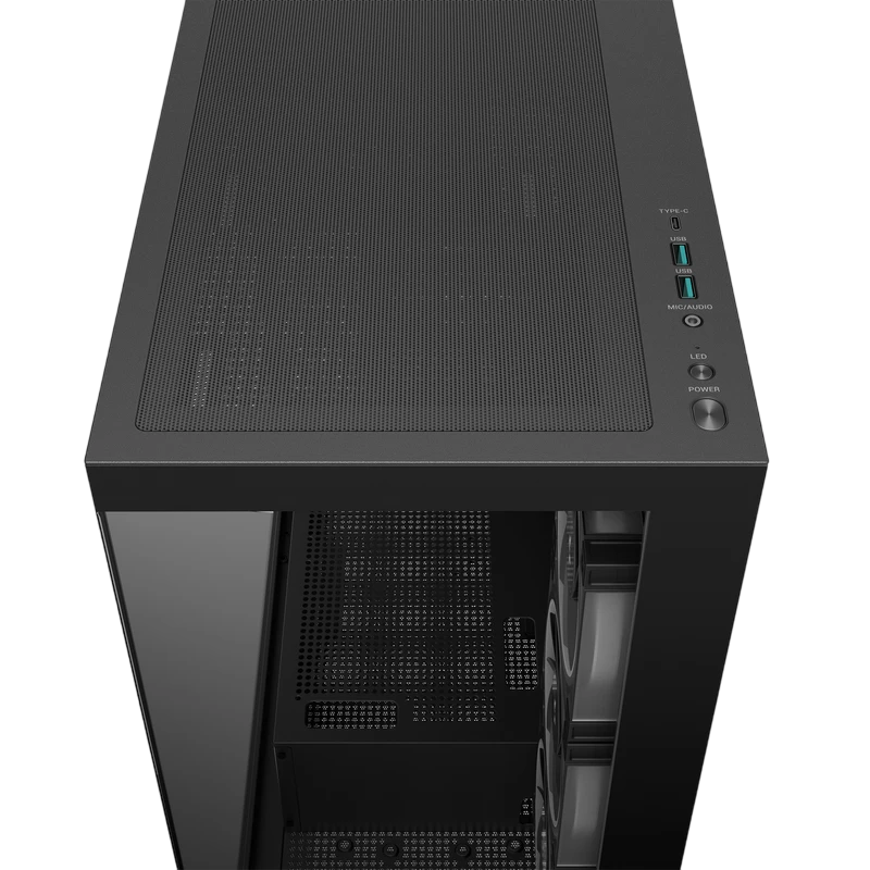 Carcasă pc deepcool cg580 4f v2, midi-tower, fără psu, negru 4
