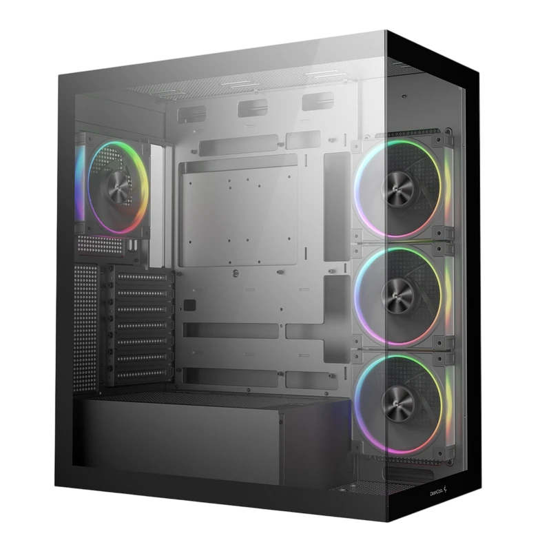 Carcasă pc deepcool cg580 4f v2, midi-tower, fără psu, negru 14
