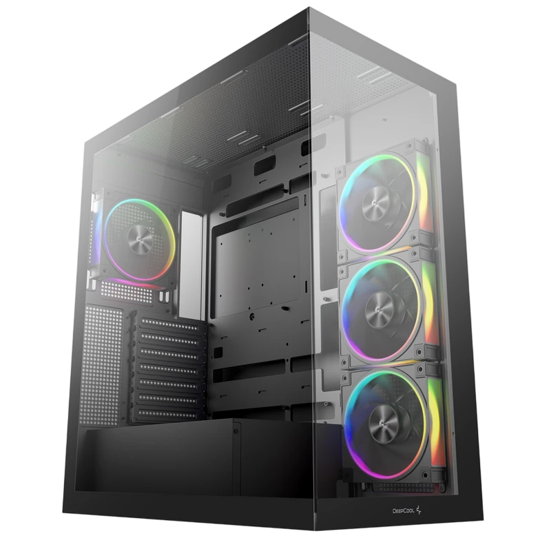 Carcasă pc deepcool cg580 4f v2, midi-tower, fără psu, negru 10
