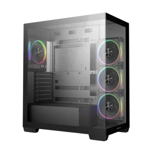 Carcasă pc deepcool cg580 4f v2, midi-tower, fără psu, negru