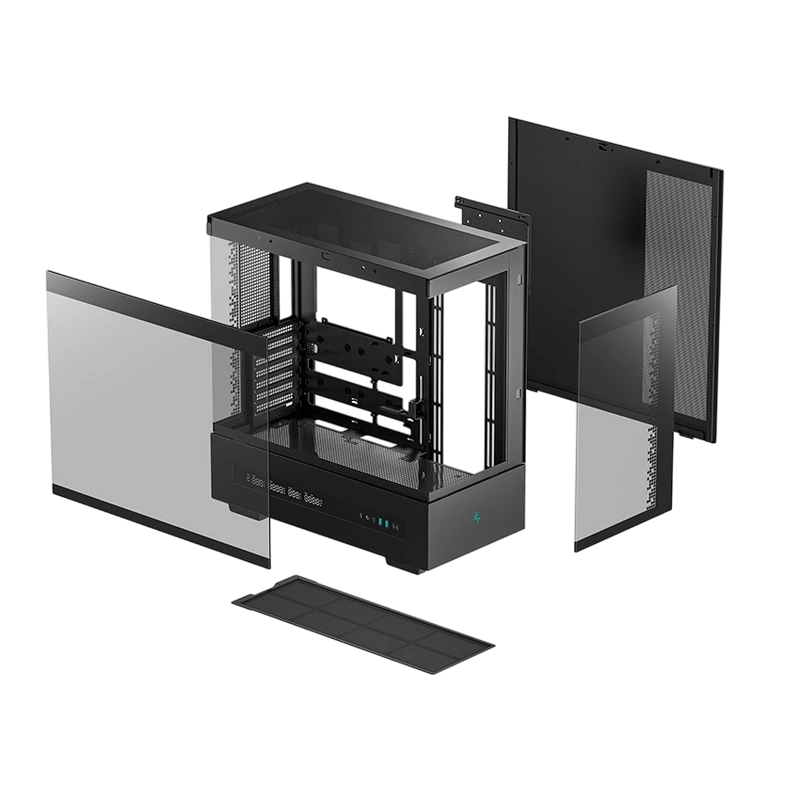 Carcasă pc deepcool ch690 digital, midi-tower, fără psu, negru 3