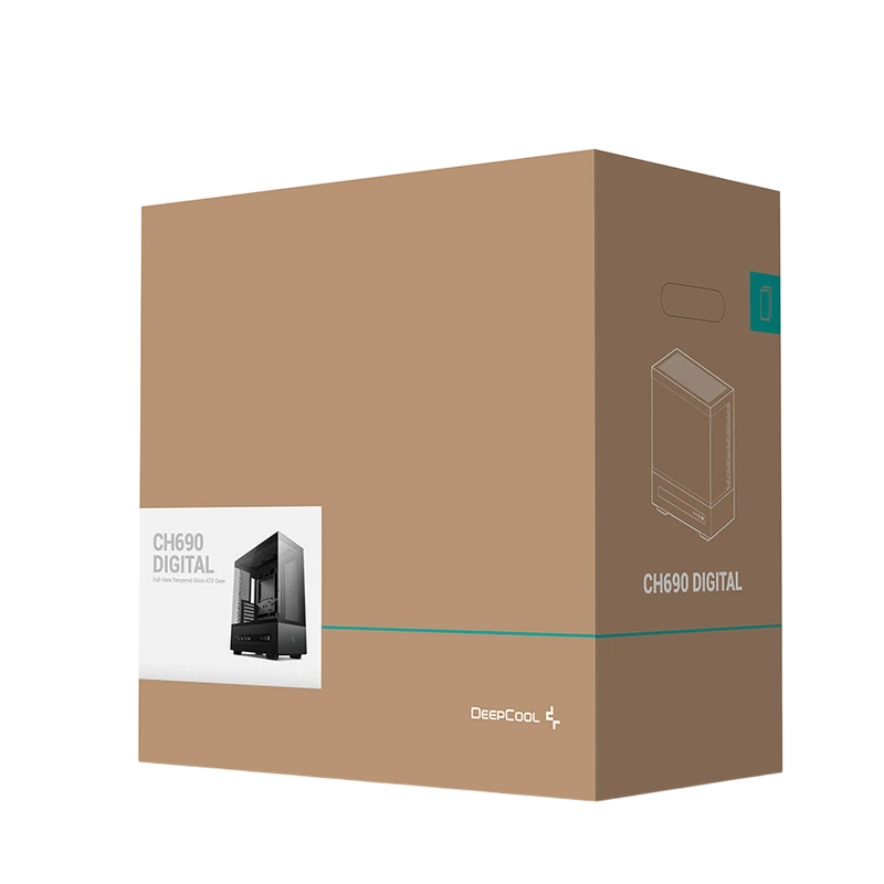 Carcasă pc deepcool ch690 digital, midi-tower, fără psu, negru 4