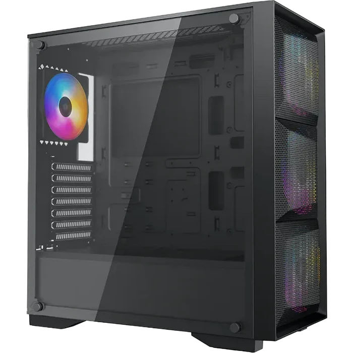 Компьютерный корпус deepcool matrexx 50 mesh 4fs, midi-tower, atx ps2 , чёрный 25