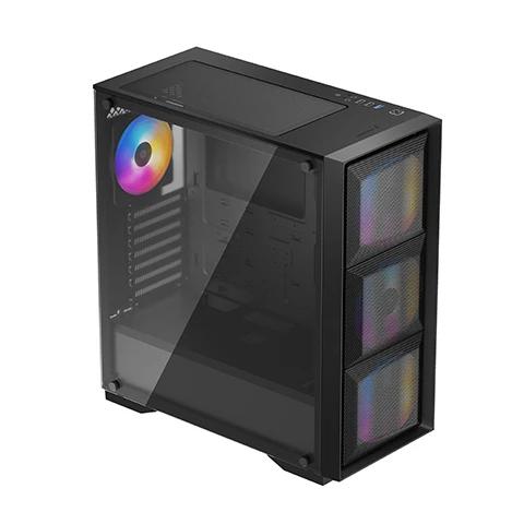 Компьютерный корпус deepcool matrexx 50 mesh 4fs, midi-tower, atx ps2 , чёрный 31