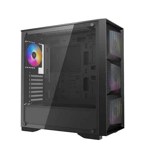 Компьютерный корпус deepcool matrexx 50 mesh 4fs, midi-tower, atx ps2 , чёрный 7