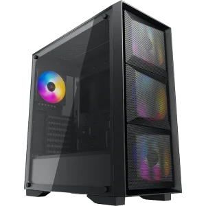 Компьютерный корпус deepcool matrexx 50 mesh 4fs, midi-tower, atx ps2 , чёрный Thumbnail 1