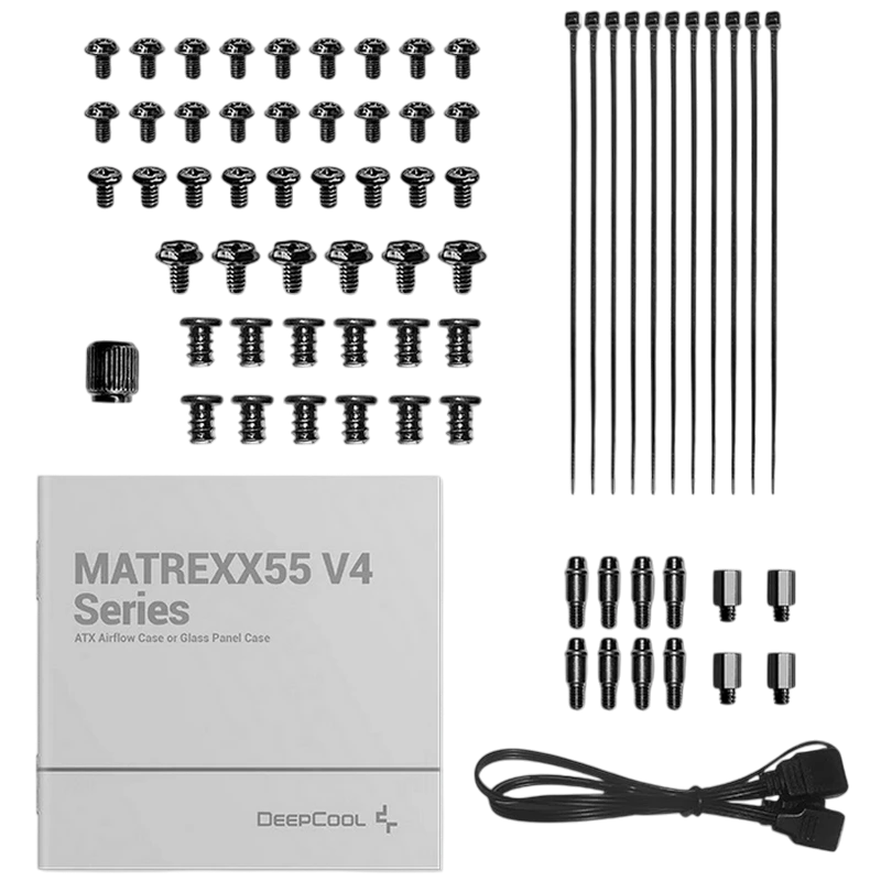 Carcasă pc deepcool matrexx 55 v4 , midi-tower, fără psu, negru 4