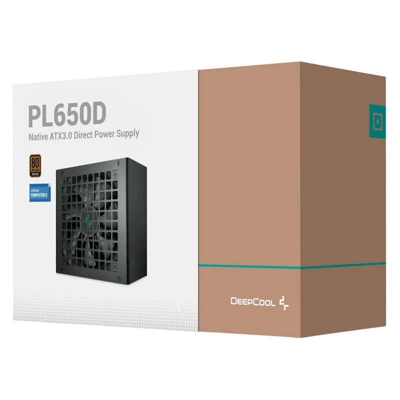 Блок питания для компьютеров deepcool pl650d, 650вт, atx, немодульный 5