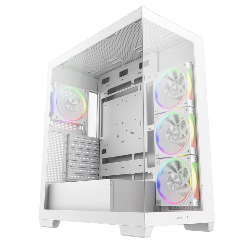 Carcasă pc deepcool cg580 4f v2, midi-tower, fără psu, alb 13
