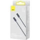 Cable type-c - lightning, braided, pd 20w, 1m, baseus dynamic gray  cald000016 3