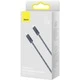 Cable type-c - lightning, braided, pd 20w, 1m, baseus dynamic gray  cald000016 2