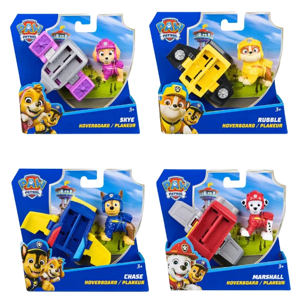 Figurine cu hoverboard, seria patrula cățelușilor (as.) 4