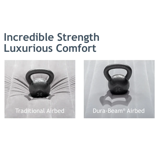 Intex pat gonflabil “velur comfort-plush” 137x191x33 cm cu pompă încorporată 220v, până la 272 kg 11