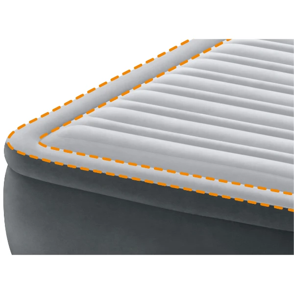 Intex pat gonflabil “velur comfort-plush” 137x191x33 cm cu pompă încorporată 220v, până la 272 kg 4
