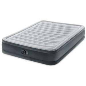 INTEX Pat gonflabil “Velur Comfort-Plush” 137x191x33 cm cu pompă încorporată 220V, până la 272 kg