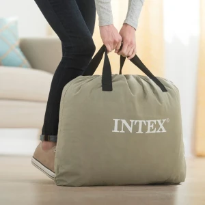 Intex pat gonflabil “velur comfort-plush” 137x191x33 cm cu pompă încorporată 220v, până la 272 kg Thumbnail 3