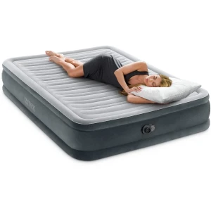 Intex pat gonflabil “velur comfort-plush” 137x191x33 cm cu pompă încorporată 220v, până la 272 kg Thumbnail 2