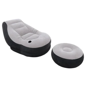 Intex velur ultra lounge (кресло и оттоманка) 99x130x76см / 64x28см