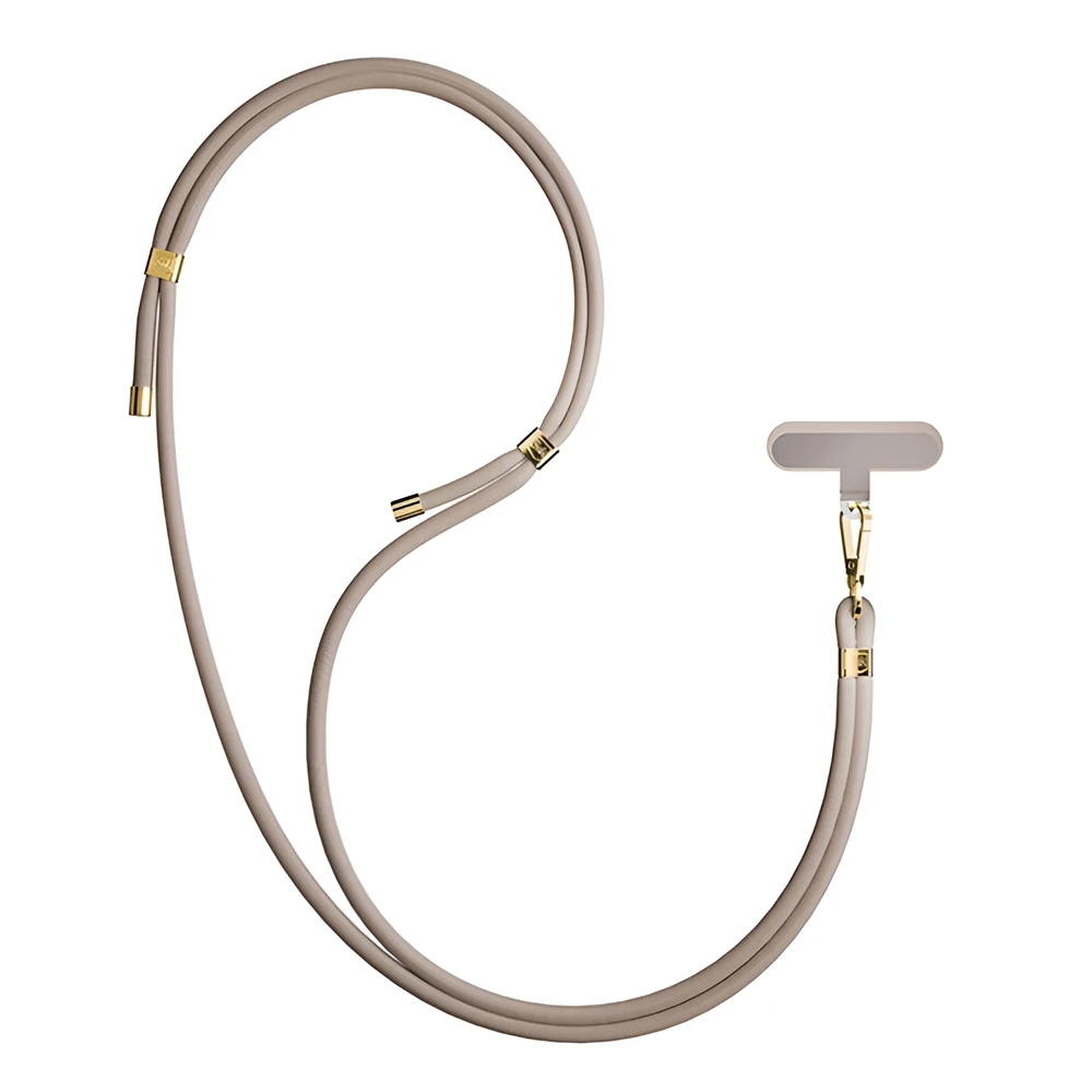 Woo lanyard long strap, beige 2