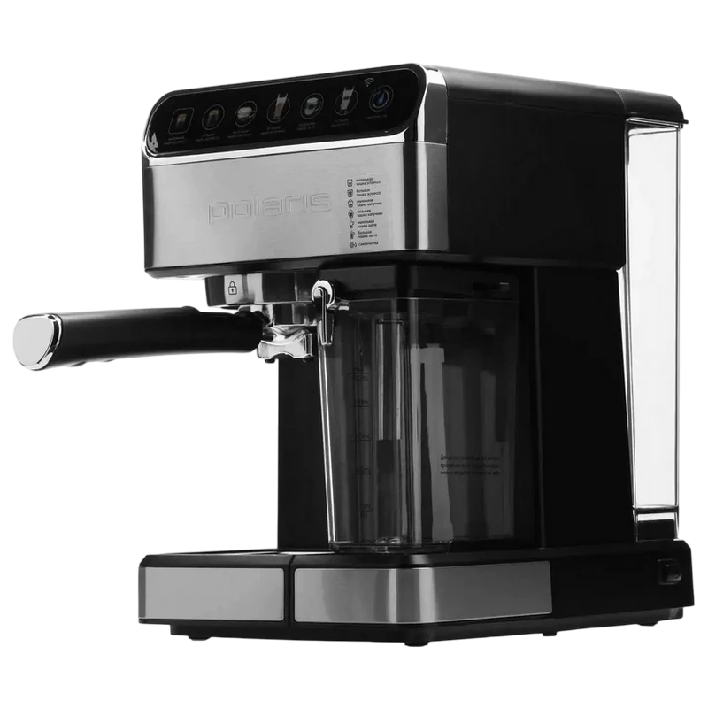 Cafetiera manuala polaris pcm1540, 1400w, oțel inoxidabil 2
