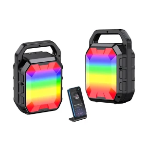 Портативная колонка jokade party speaker jd028, 10 вт, 6.5", аккумулятор 1500 мач, черная Thumbnail 3