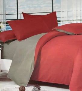 LENJERIE DE PAT DUBLA ROSU & CREAM – 100% BUMBAC (06-MS32-20-EV)