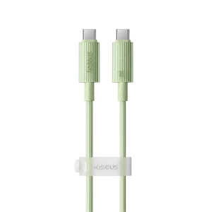 Baseus cable habitat series type-c to type-c 5a 100w 1m, natural green