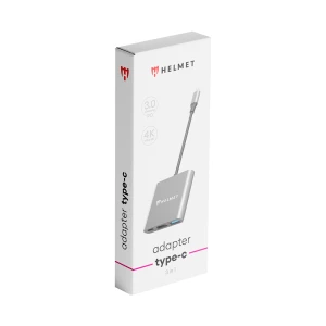 Helmet adapter type-c to usb3.0+hdmi+pd, hc-04, grey Thumbnail 3