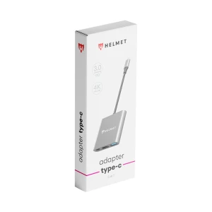 Helmet adapter type-c to usb3.0+hdmi+pd, hc-04, grey Thumbnail 3