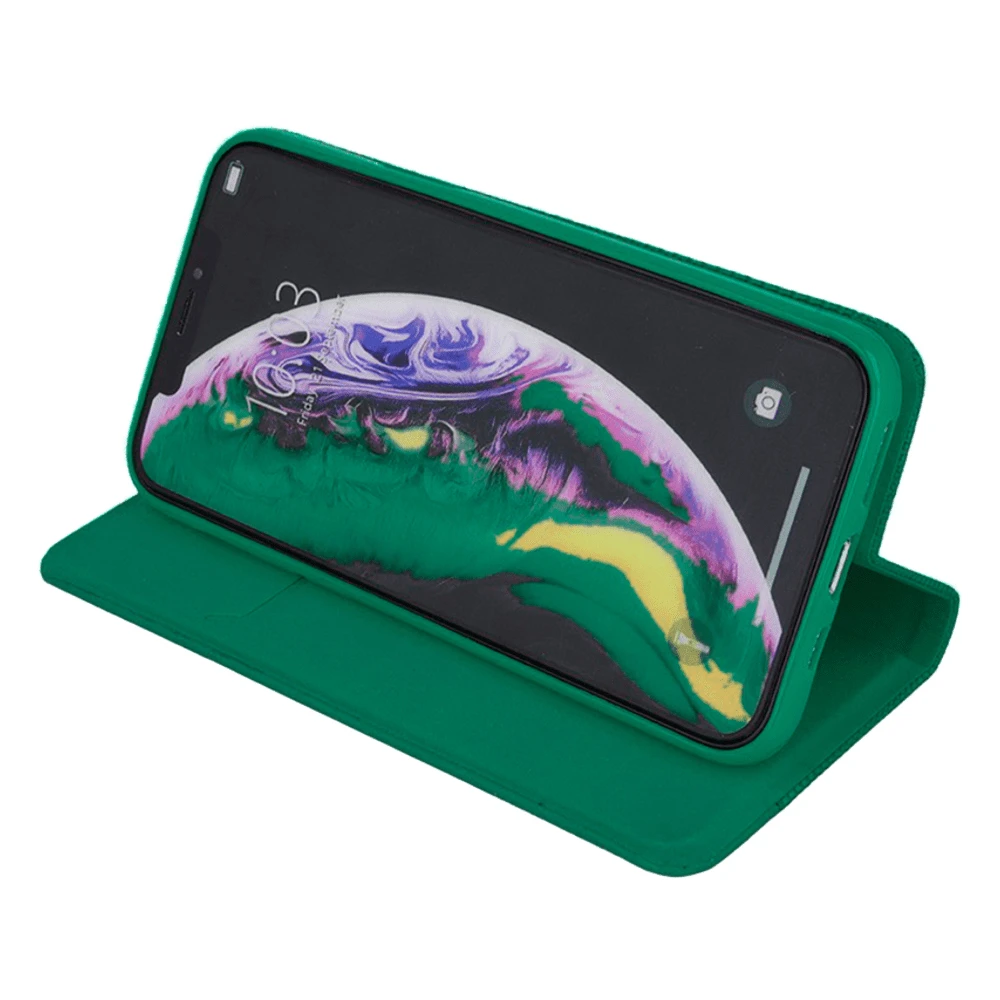Чехол woo case shell flip nylon для oppo reno 12f/12fs 4g, зеленый 3