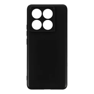 Силиконовый чехол woo case silicone neo soft для xiaomi 14t, черный