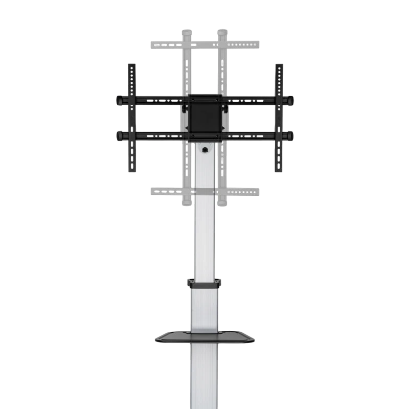 Подставка под телевизор на ножке reflecta elegant 86p-shelf, серебристый 9