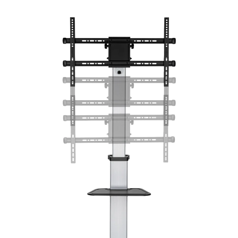 Подставка под телевизор на ножке reflecta elegant 86p-shelf, серебристый 6
