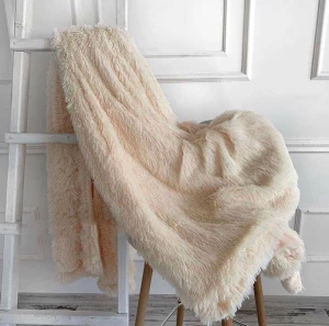 PATURA PUFOASA, CREAM, 220x240CM, (55-600-35)