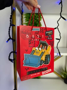 Punga cadou santier, rosu, 26*32*12 см (cp-24-426-2)