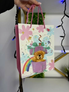 Punga cadou ursulet in cutia surpriza 26*32*12 cm (cp-24-427-2) Thumbnail 2