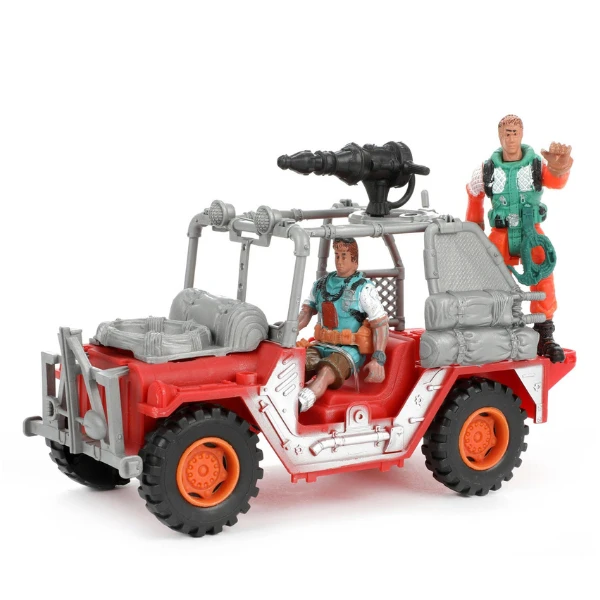 Set de joacă „lumea dinozaurilor”, dinozaur cu  jeep 5
