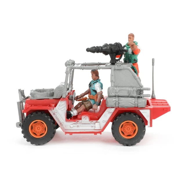 Set de joacă „lumea dinozaurilor”, dinozaur cu  jeep 7