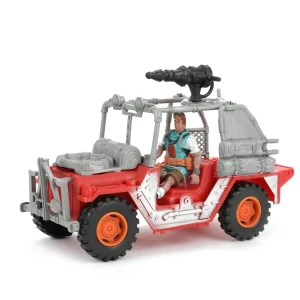 Set de joacă „lumea dinozaurilor”, dinozaur cu  jeep Thumbnail 4