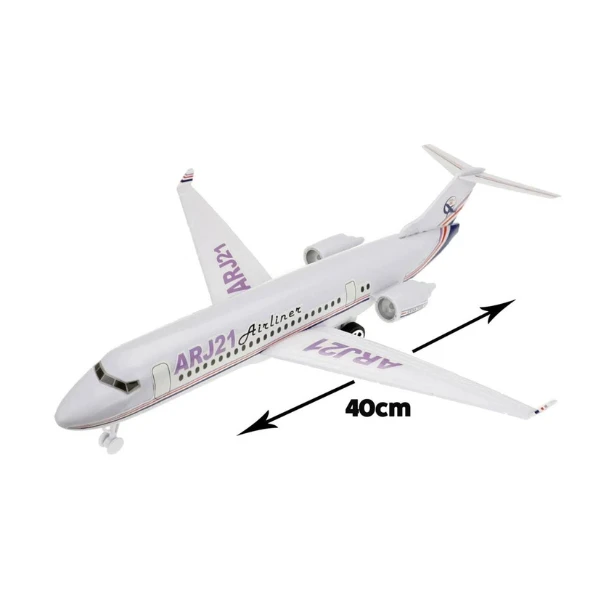 Avion de pasageri cu lumini și efecte sonore 3